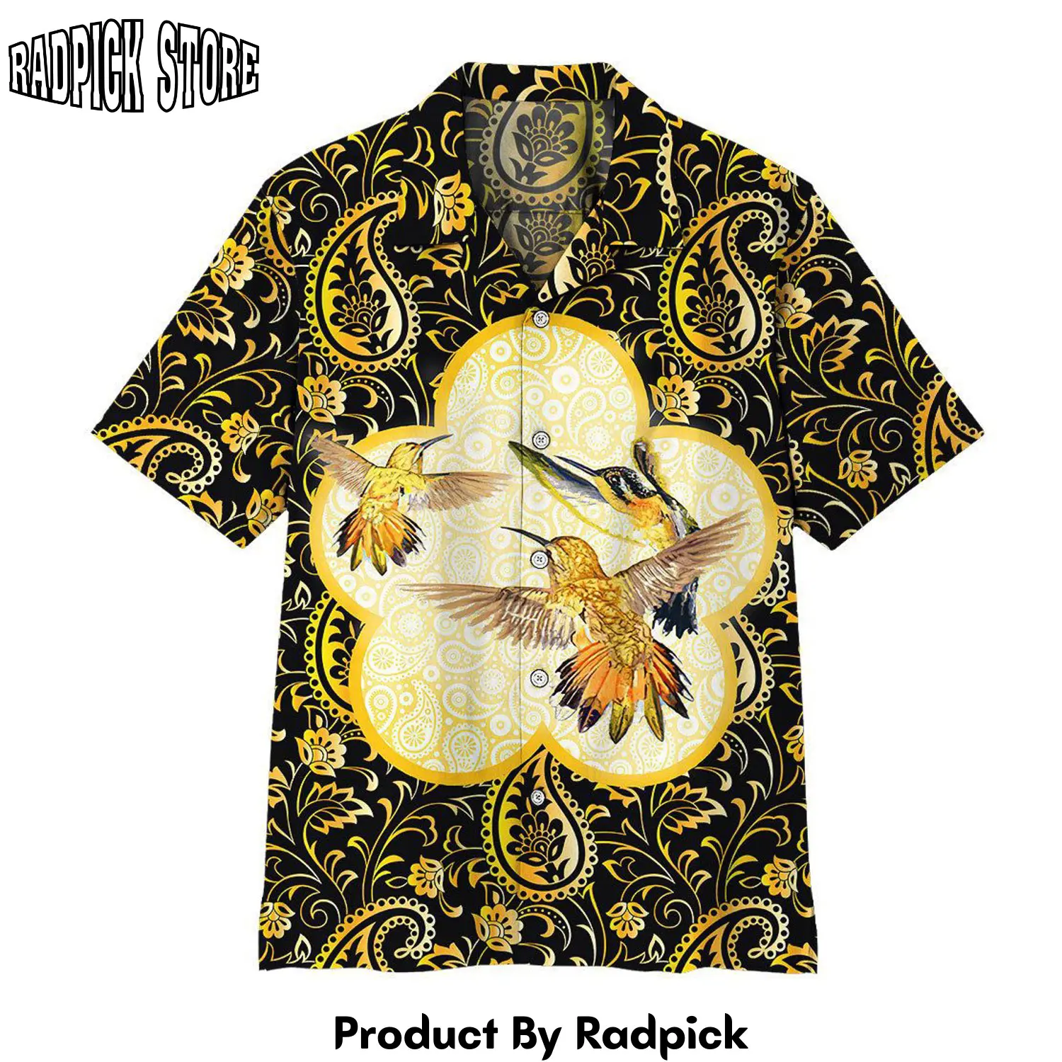Radpick 3d flying hummingbirds hawaii shirt rp2921331